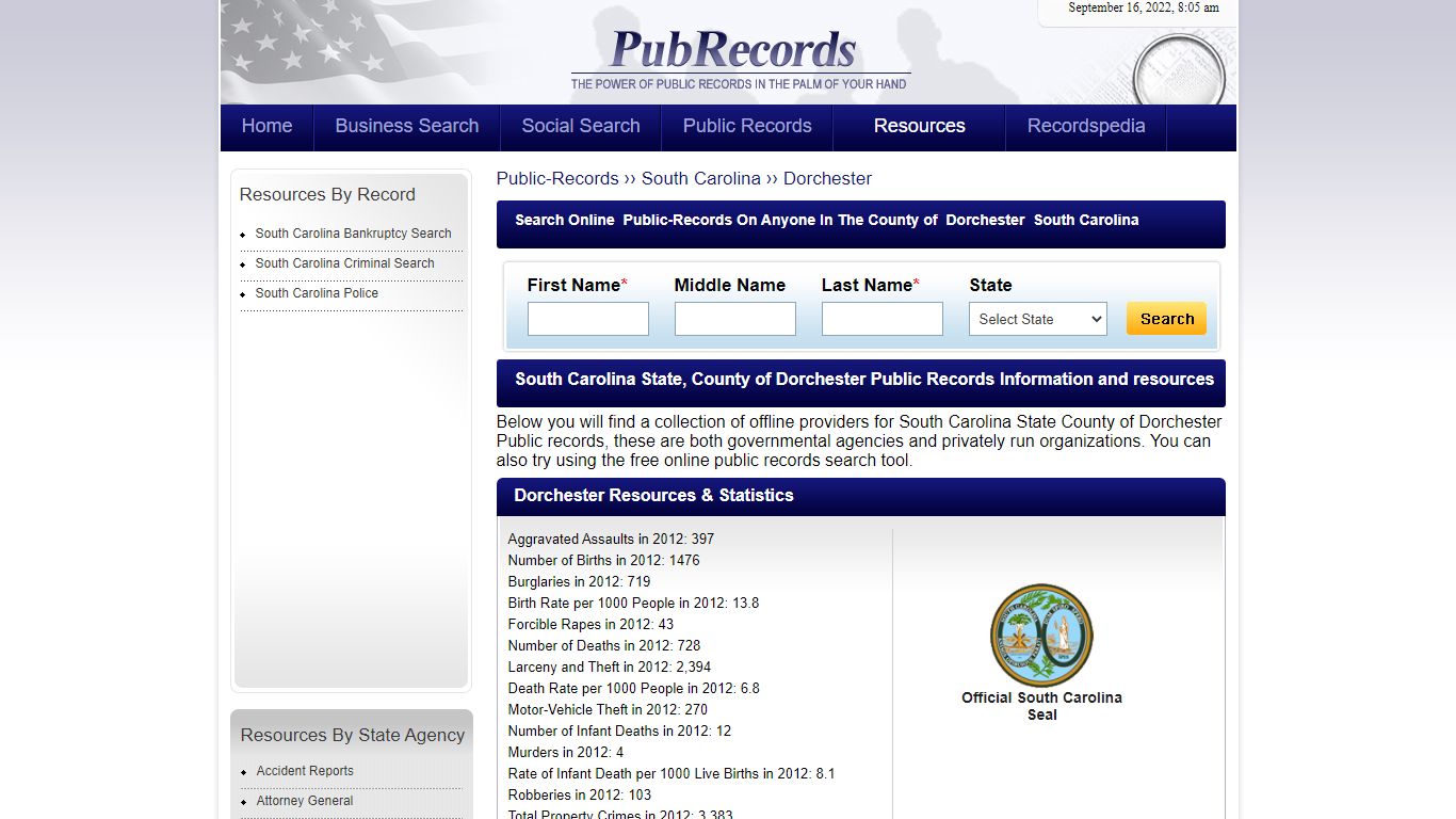 Dorchester County, South Carolina Public Records - Pubrecords.com