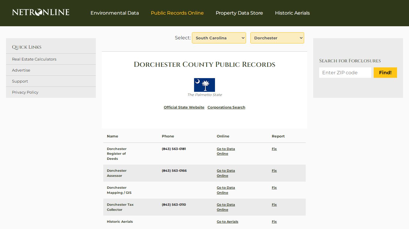 Dorchester County Public Records - NETROnline.com